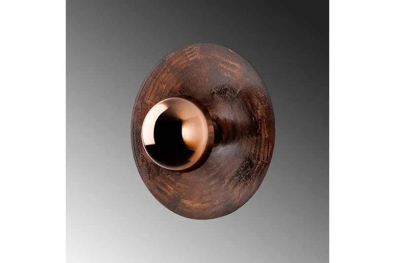 Vägglampa Zindale Koppar - 38 x 31 cm - Belysning - Lampor & belysning inomhus - Vägglampa