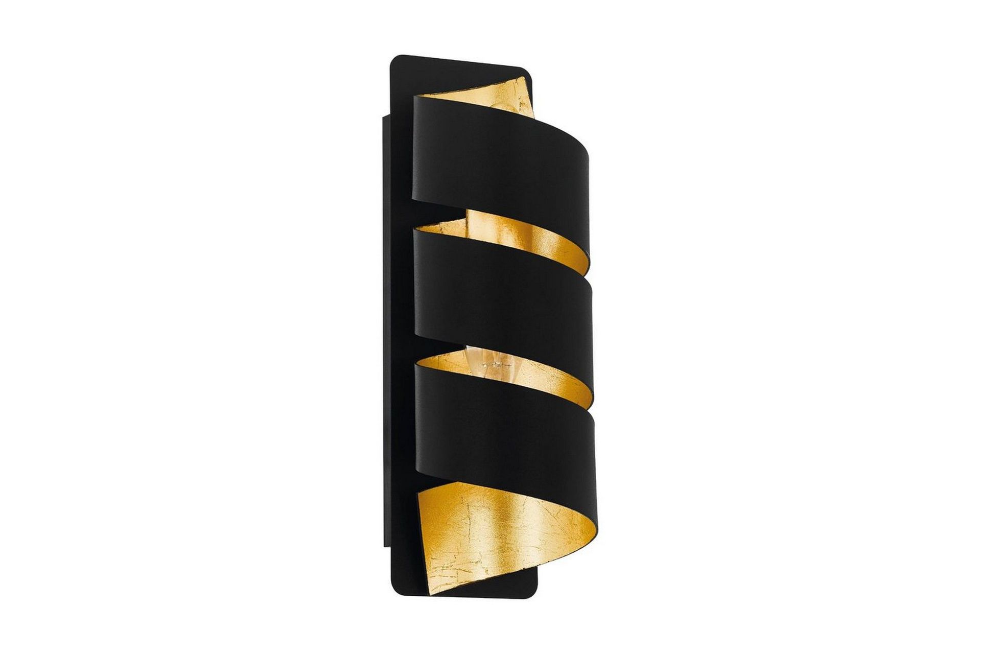 V&auml;gglampa Eglo Elizondo - Svart/Guld