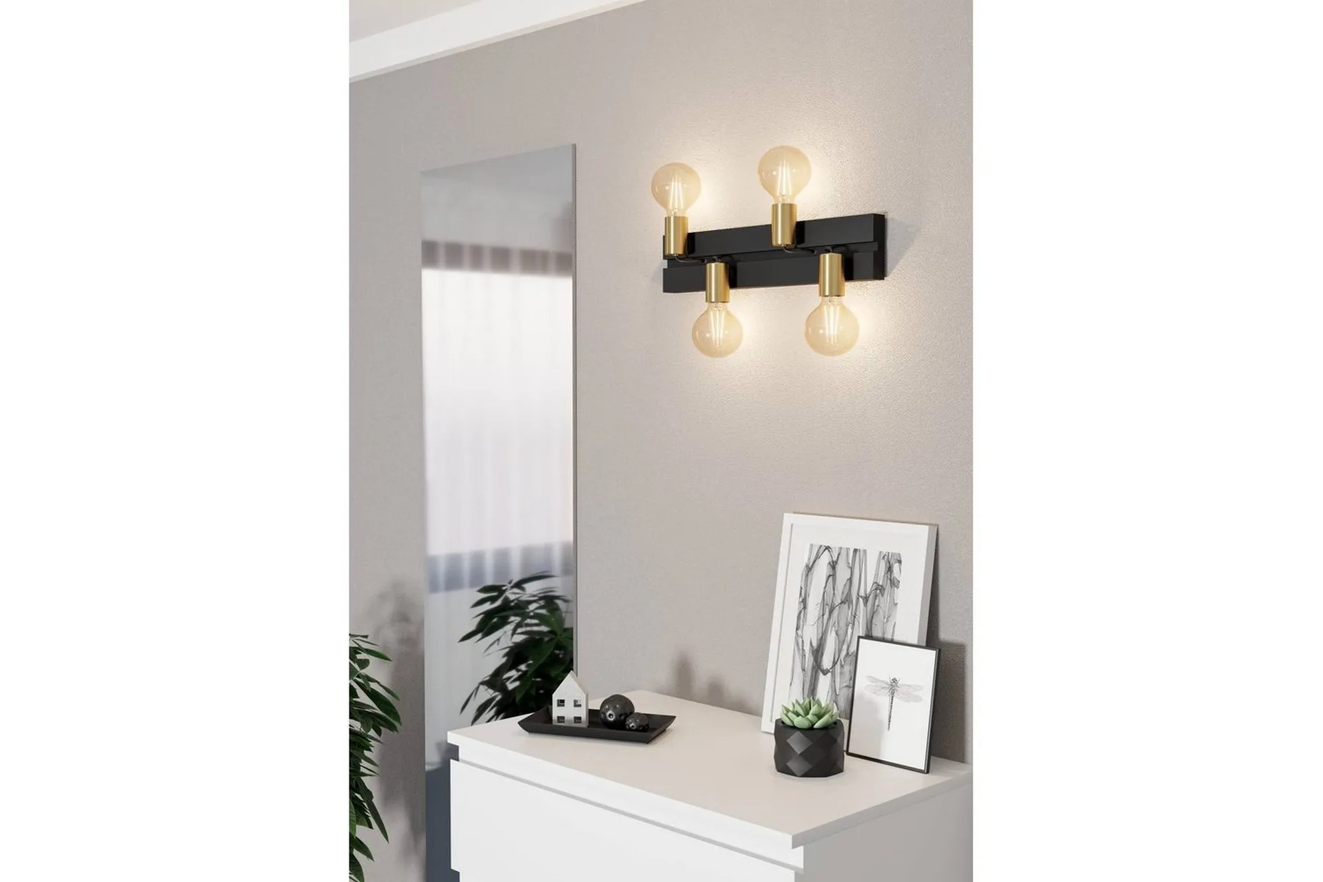 Alternativ bild 1 för EGLO Macchione black brass