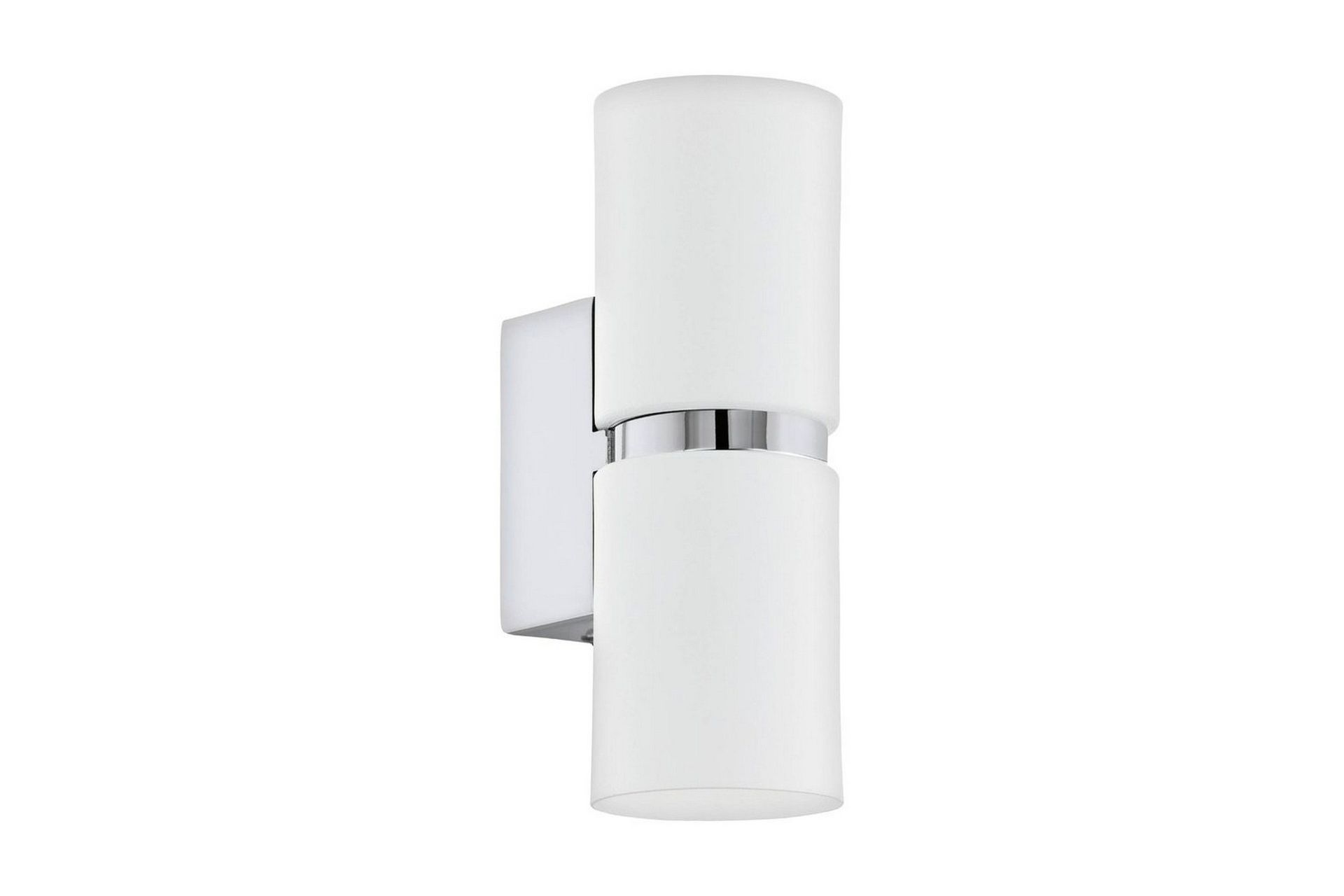 V&auml;gglampa Eglo Passa &Oslash;60 mm Krom, Vit - Krom/Vit