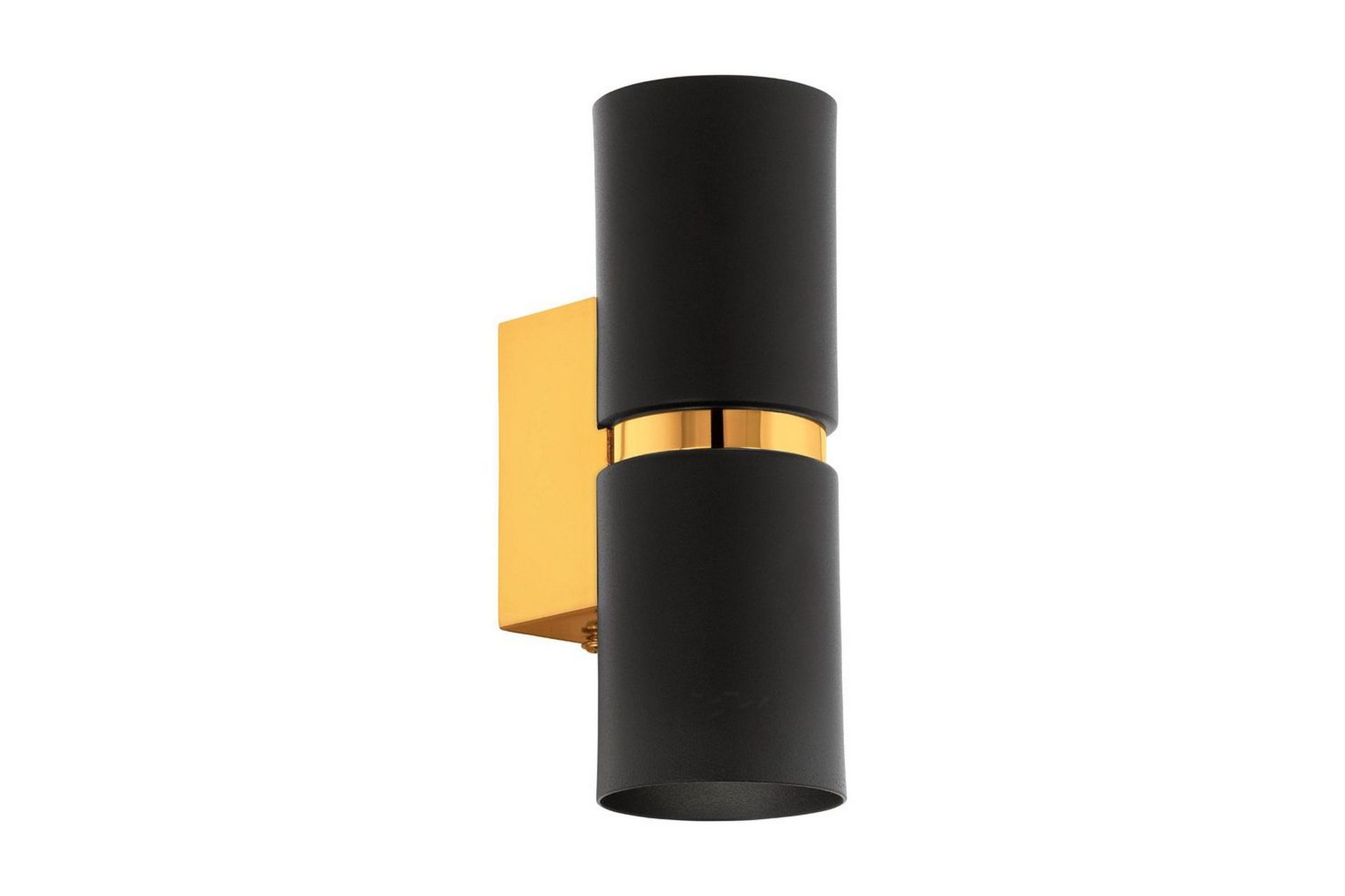 V&auml;gglampa Eglo Passa &Oslash;60 mm Svart, Guld - Svart/Guld