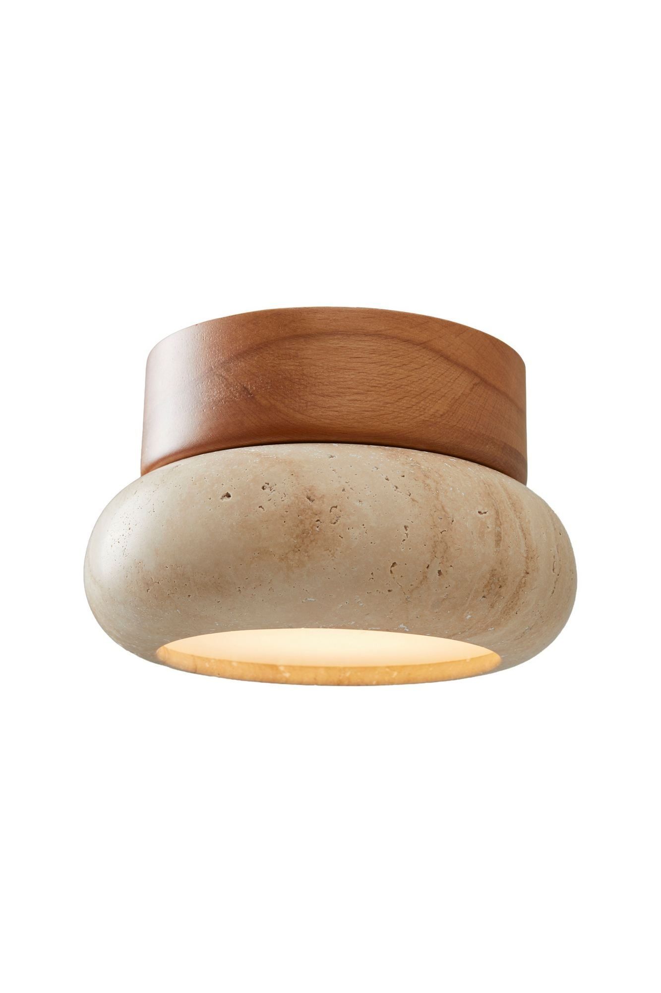 Eryvin Vägglampa 15 cm Rund - Ek Beige
