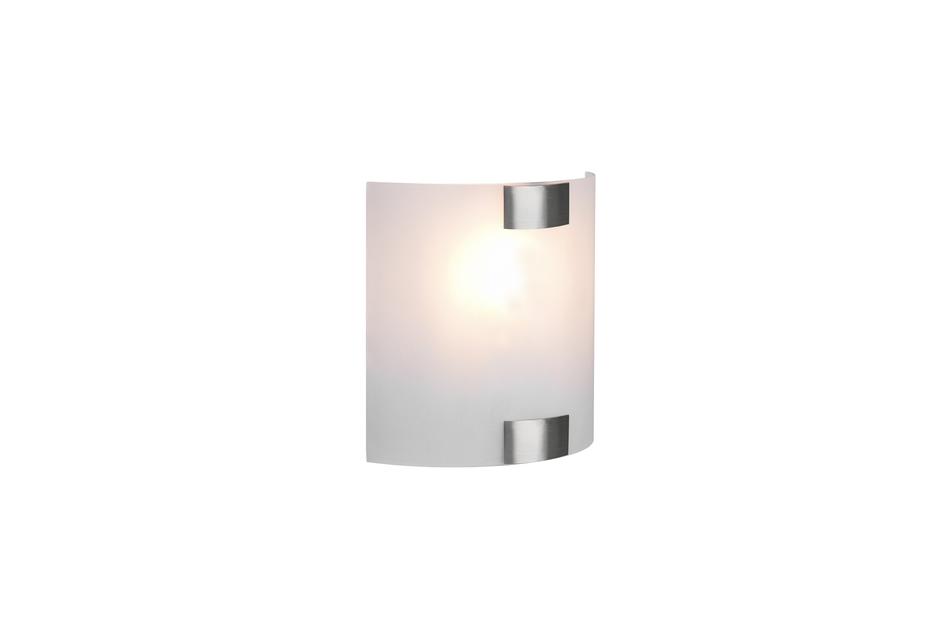 Pura vägglampa 20cm E27 borstad stål Borstad stål