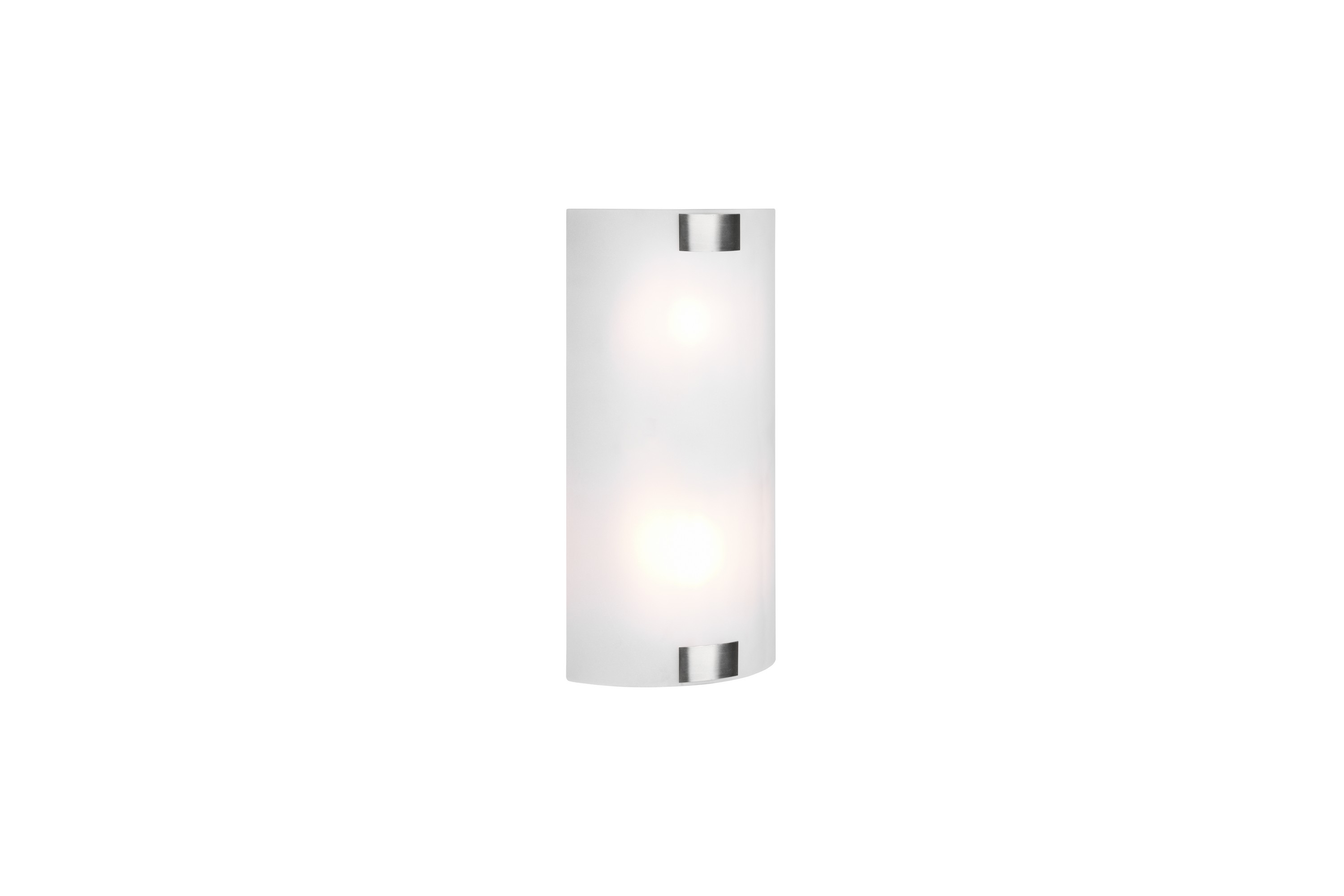 Pura vägglampa 40cm 2xE27 borstad stål Borstad stål