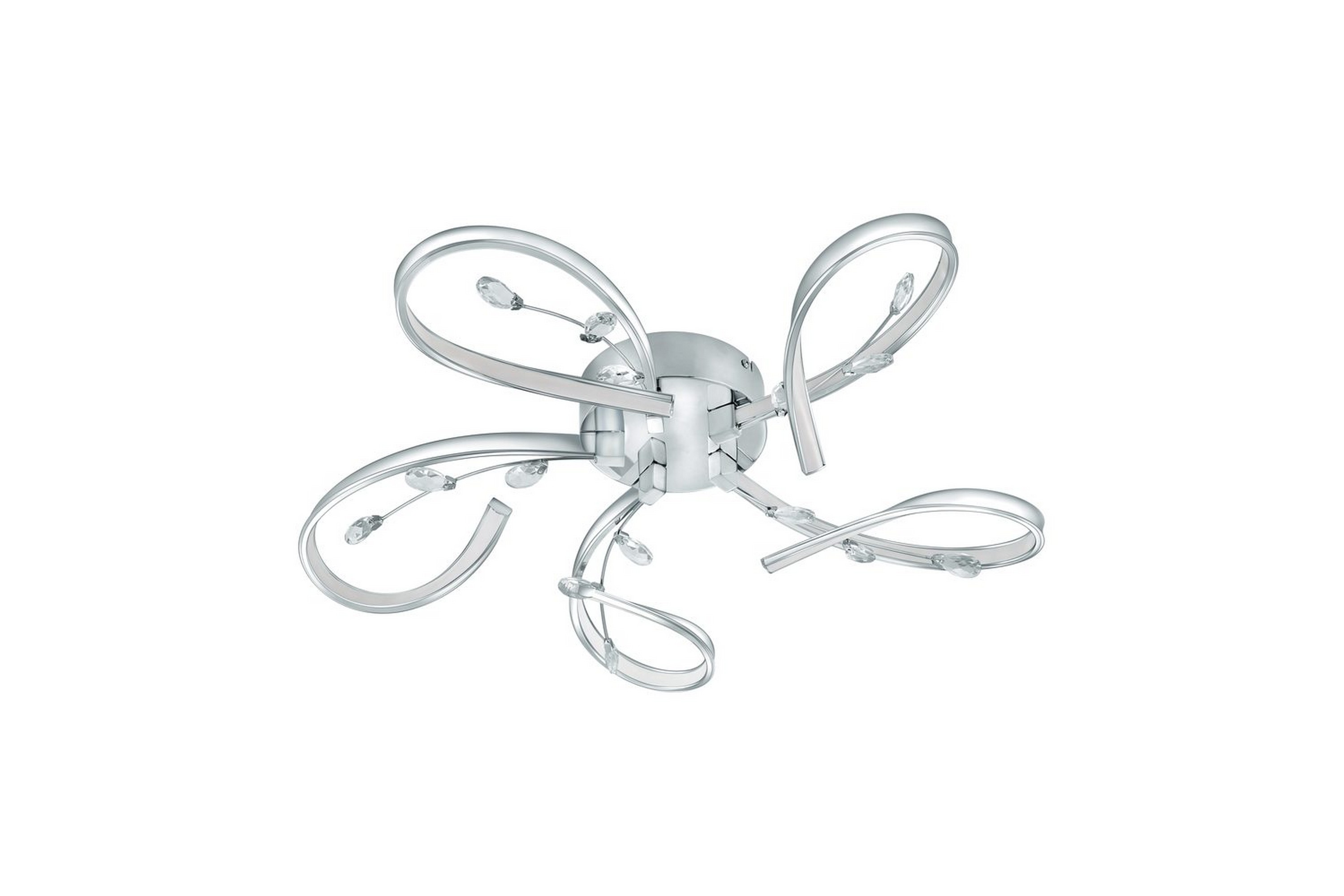 Vägg-/Taklampa Eglo Vallemare - Vit/Krom