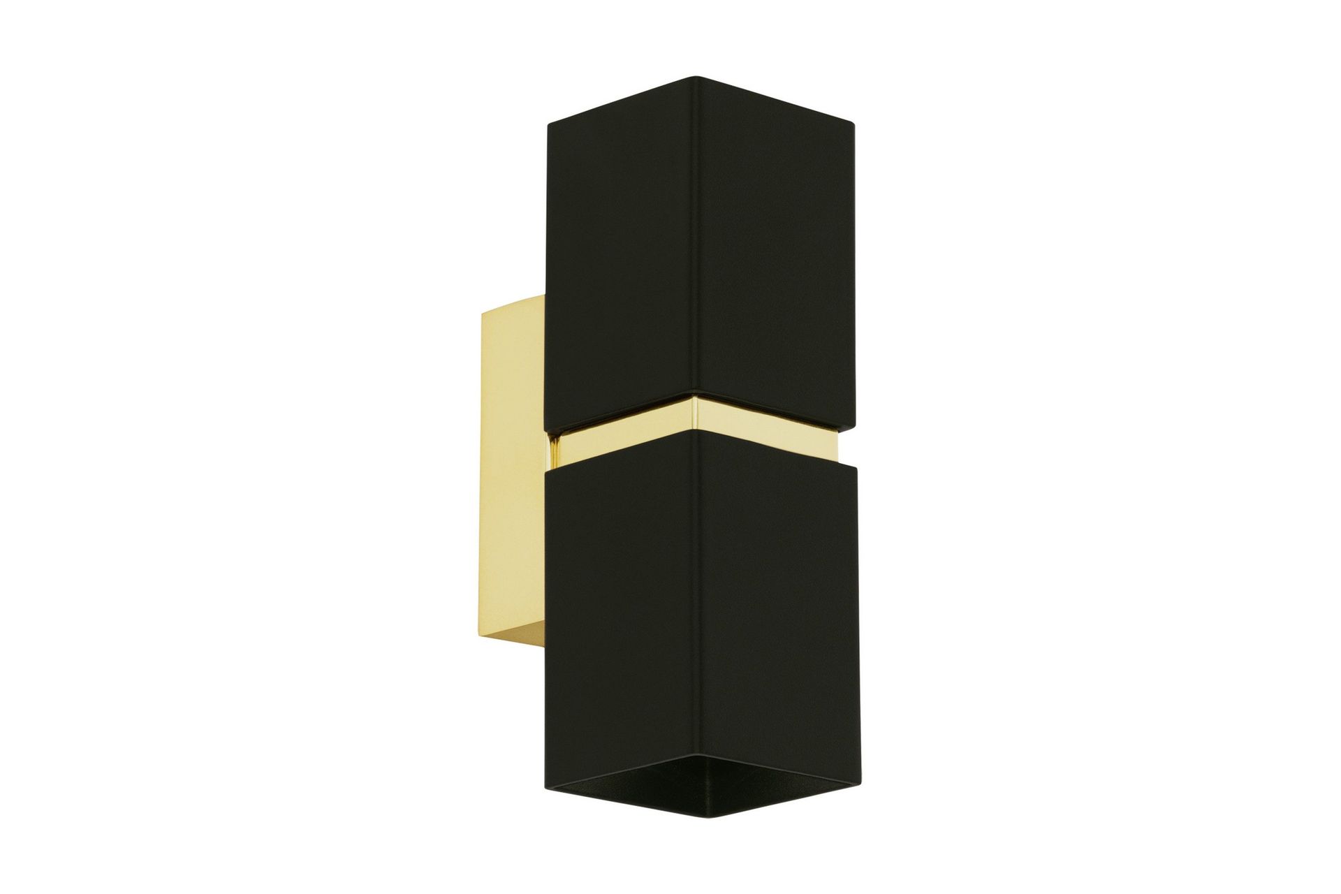 V&auml;gglampa Eglo Passa Svart, Guld - Svart/Guld