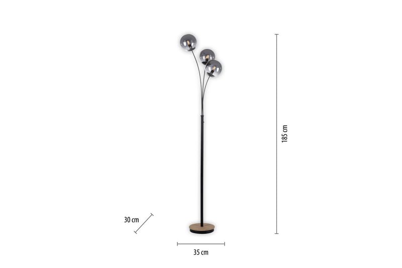 Widow Just Light Golvlampa - Wood - Belysning - Lampor & belysning inomhus - Golvlampa