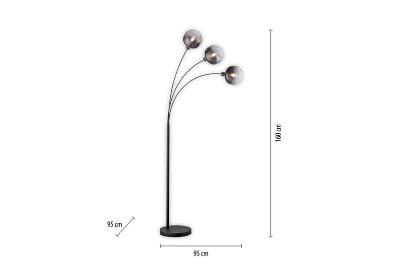 Zea Just Light Golvlampa - Black - Belysning - Lampor & belysning inomhus - Golvlampa