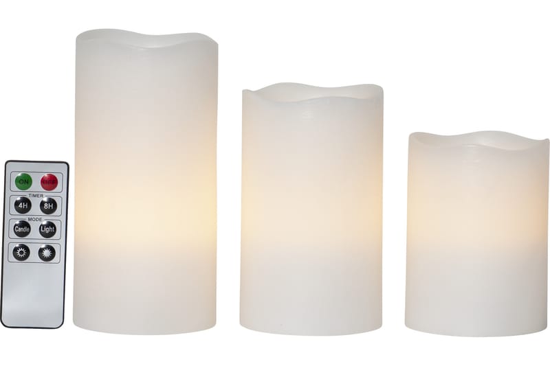 LED Blockljus 3-pack May - Övrig julbelysning