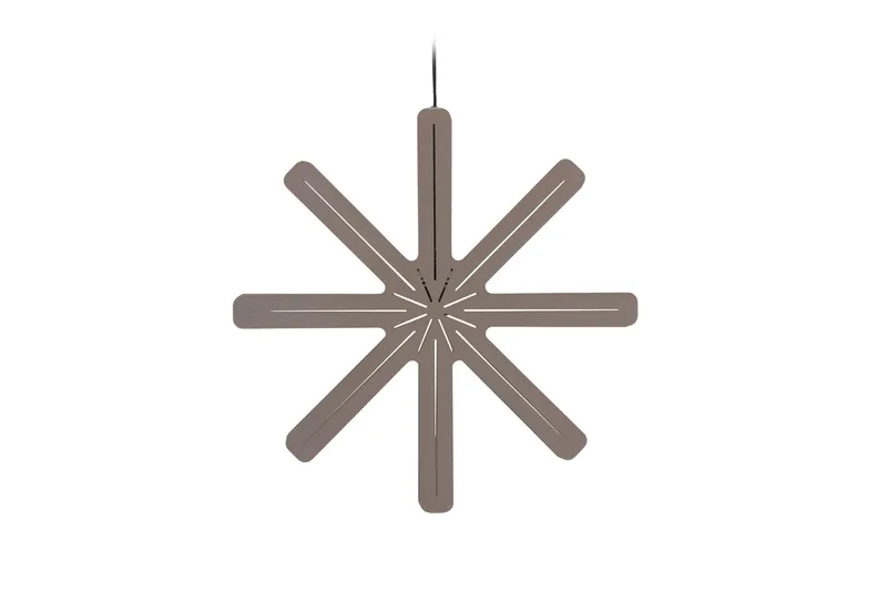 Säfsen Adventsstjärna / Jullampa 60 cm, Mocca