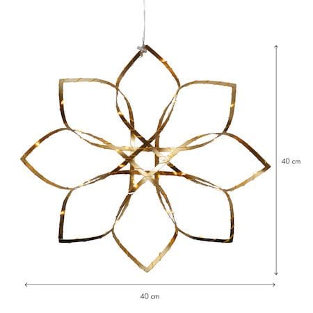 Amaze Hängande dekoration 40 cm - mässingsfärgad guld - Belysning - Julbelysning - Jullampor
