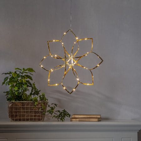Amaze Hängande dekoration 40 cm - mässingsfärgad guld - Belysning - Julbelysning - Jullampor