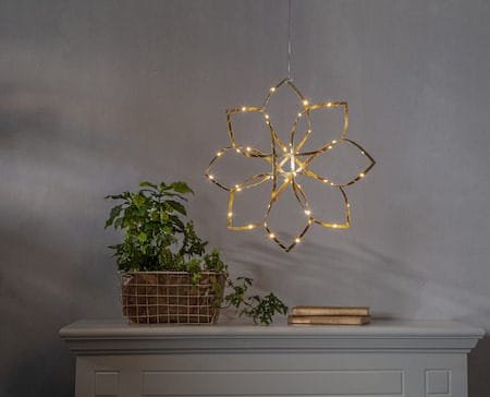 Amaze Hängande dekoration 40 cm - mässingsfärgad guld - Belysning - Julbelysning - Jullampor