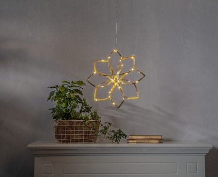 Amaze Hängande dekoration belysning 30 cm - guld - Belysning - Julbelysning - Jullampor