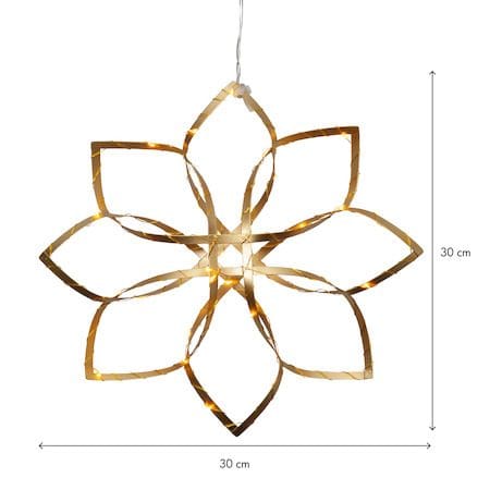 Amaze Hängande dekoration belysning 30 cm - guld - Belysning - Julbelysning - Jullampor