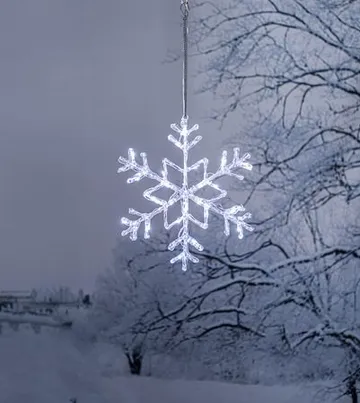 Antarctica LED-Snöflinga Jul Utomhus 40 cm 24 Ljus - Vit - Belysning - Julbelysning - Julbelysning utomhus