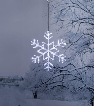 Antarctica LED-Snöflinga Jul Utomhus 40 cm 24 Ljus - Vit - Belysning - Julbelysning - Julbelysning utomhus