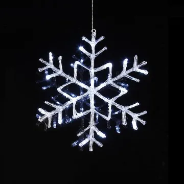 Antarctica LED-Snöflinga Jul Utomhus 40 cm 24 Ljus - Vit - Belysning - Julbelysning - Julbelysning utomhus