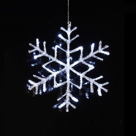 Antarctica LED-Snöflinga Jul Utomhus 40 cm 24 Ljus - Vit - Belysning - Julbelysning - Julbelysning utomhus