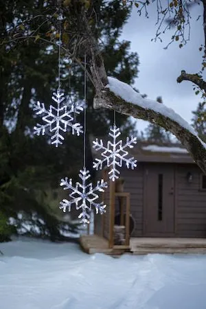 Antarctica LED-Snöflinga Jul Utomhus 40 cm 24 Ljus - Vit - Belysning - Julbelysning - Julbelysning utomhus