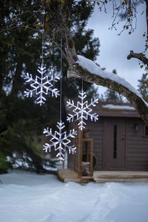 Antarctica LED-Snöflinga Jul Utomhus 40 cm 24 Ljus - Vit - Belysning - Julbelysning - Julbelysning utomhus