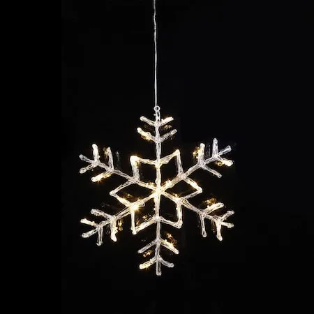 Antarctica LED-Snöflinga Jul Utomhus 40 cm 24 Varmvita Ljus - Varmvit - Belysning - Julbelysning - Julbelysning utomhus