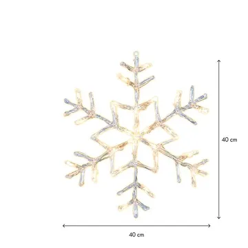 Antarctica LED-Snöflinga Jul Utomhus 40 cm 24 Varmvita Ljus - Varmvit - Belysning - Julbelysning - Julbelysning utomhus