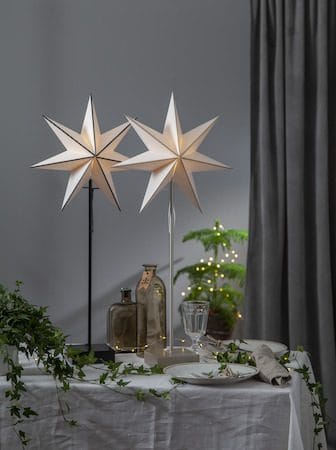 Astro Stjärna på fot 35 cm - vit och beige - Belysning - Julbelysning - Jullampor