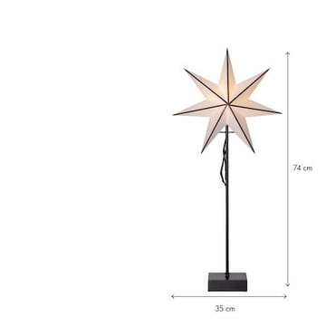 Astro Stjärna på fot 35 cm - vit och svart - Belysning - Julbelysning - Jullampor