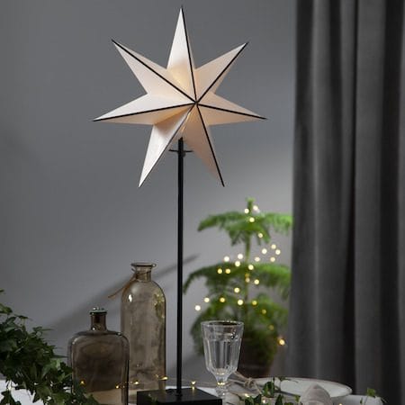 Astro Stjärna på fot 35 cm - vit och beige - Belysning - Julbelysning - Jullampor