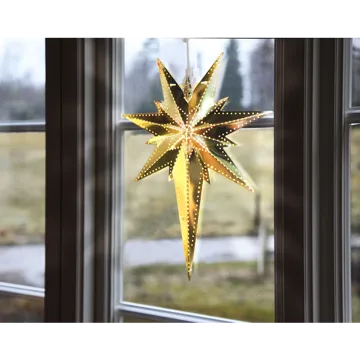 Betlehem Liten Adventsstjärna 25 cm – Jullampa i metall - Koppar - Belysning - Julbelysning - Adventsstjärna