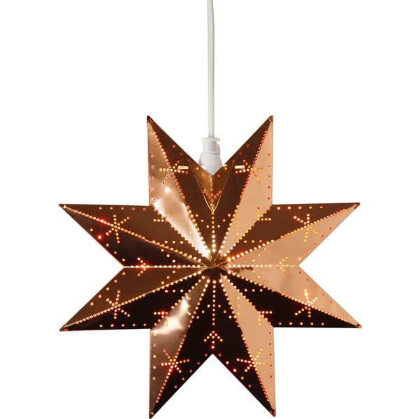 Classic Liten Adventsstjärna 28 cm - Jullampa i Metall - Koppar - Belysning - Julbelysning - Adventsstjärna