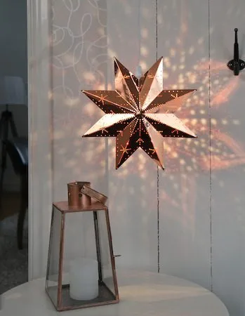 Classic Liten Adventsstjärna 28 cm - Jullampa i Metall - Koppar - Belysning - Julbelysning - Adventsstjärna