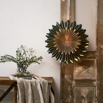Crystal Pappersstjärna 50 cm - grön/guld - Belysning - Julbelysning - Jullampor
