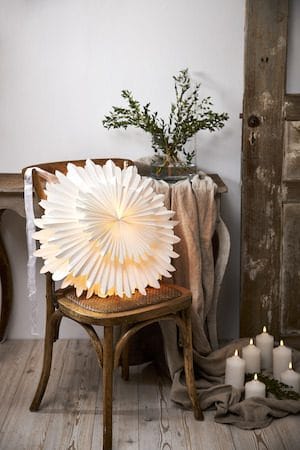Crystal Pappersstjärna 50 cm - vit - Belysning - Julbelysning - Adventsstjärna