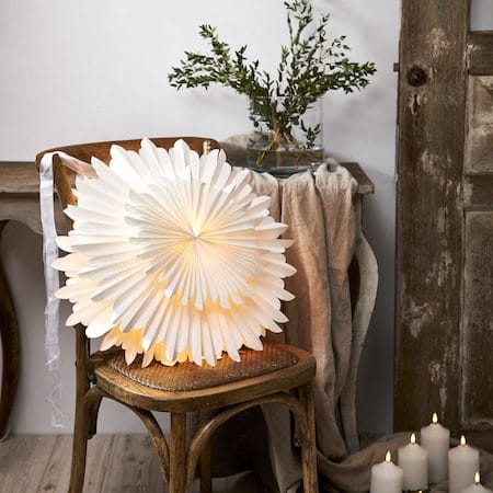 Crystal Pappersstjärna 50 cm - vit - Belysning - Julbelysning - Adventsstjärna