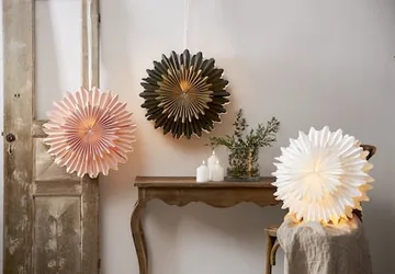 Crystal Pappersstjärna 50 cm - vit - Belysning - Julbelysning - Adventsstjärna