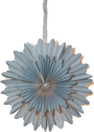 Crystal Pappersstjärna 50 cm - isblå - Belysning - Julbelysning - Jullampor