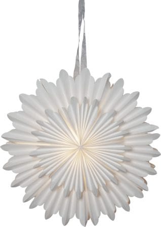 Crystal Pappersstjärna 50 cm, vit