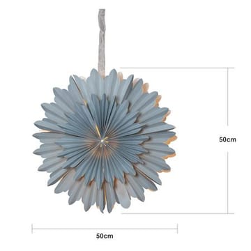 Crystal Pappersstjärna 50 cm - isblå - Belysning - Julbelysning - Jullampor