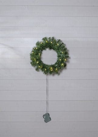 Dalbo Krans med belysning 40 cm - grön - Belysning - Julbelysning - Julbelysning utomhus