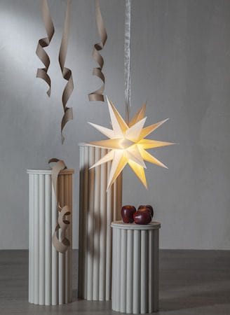 December 3D Pappersstjärna 55 cm 18 Uddar - Vit - Belysning - Julbelysning - Adventsstjärna