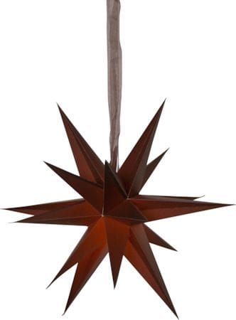 December Pappersstjärna 55 cm - brun - Belysning - Julbelysning - Jullampor
