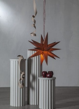 December Pappersstjärna 55 cm - brun - Belysning - Julbelysning - Jullampor