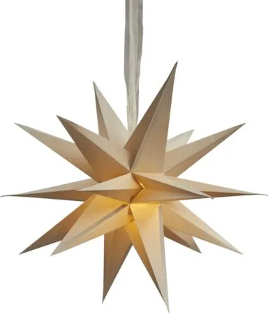 December Pappersstjärna 55 cm - beige - Belysning - Julbelysning - Jullampor