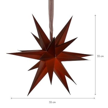 December Pappersstjärna 55 cm - brun - Belysning - Julbelysning - Jullampor