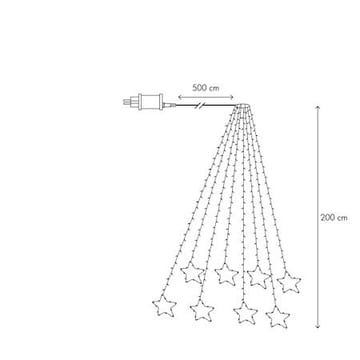 Dew Drop Tree Light Julgransslinga 200 cm - transparent - Belysning - Julbelysning - Jullampor