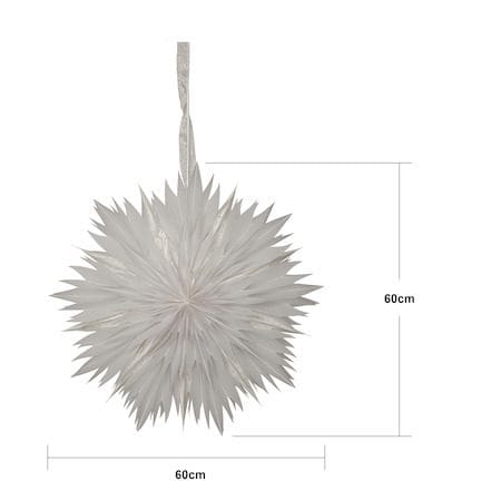 Dis Pappersstjärna  60 cm - Hängande jullampa - Vit - Belysning - Julbelysning - Adventsstjärna