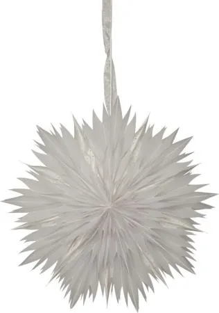 Dis Pappersstjärna  60 cm - Hängande jullampa - Vit - Belysning - Julbelysning - Adventsstjärna