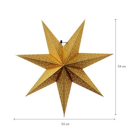 Dot Pappersstjärna 54 cm - guld - Belysning - Julbelysning - Jullampor